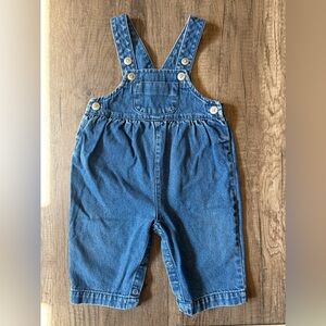 Vintage 90s 2000s Y2K Fieldgear Baby Overalls Denim Bibs Vestbak 9M
